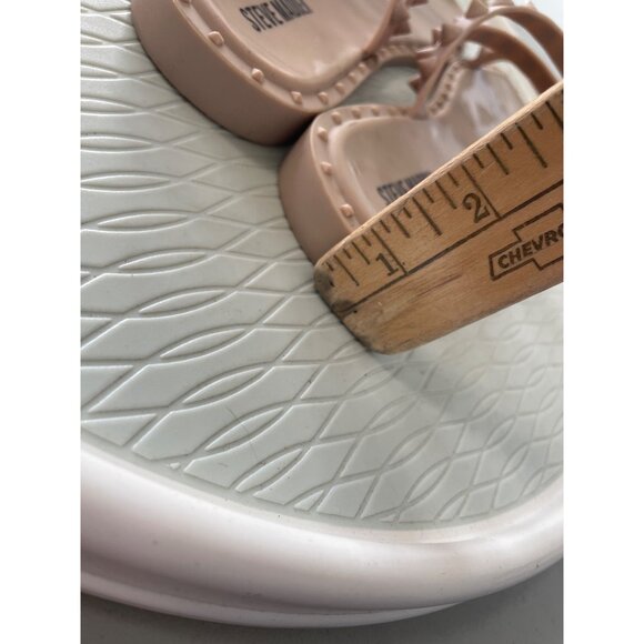 Steve Madden Skyler J Sandals Size 8 Slip On Studded Slides Light Pink Strappy - Picture 4 of 8